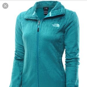 The North Face Osito 2 turquoise fleece jacket